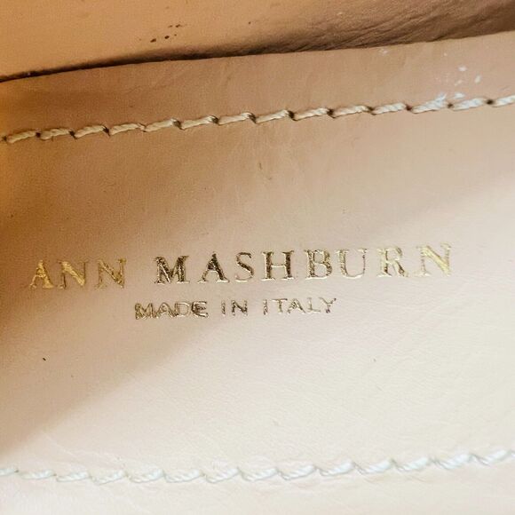 Ann Mashburn Shoes Womens 35 US 5 Blue Green Python Loafers Made in Italy - Picture 10 of 11